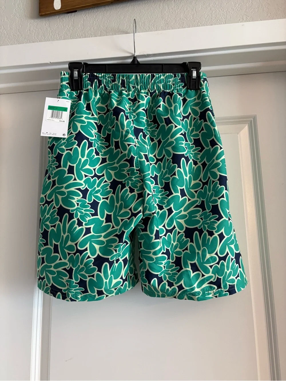 Nike Green and Black Nike Print Swim Trunks